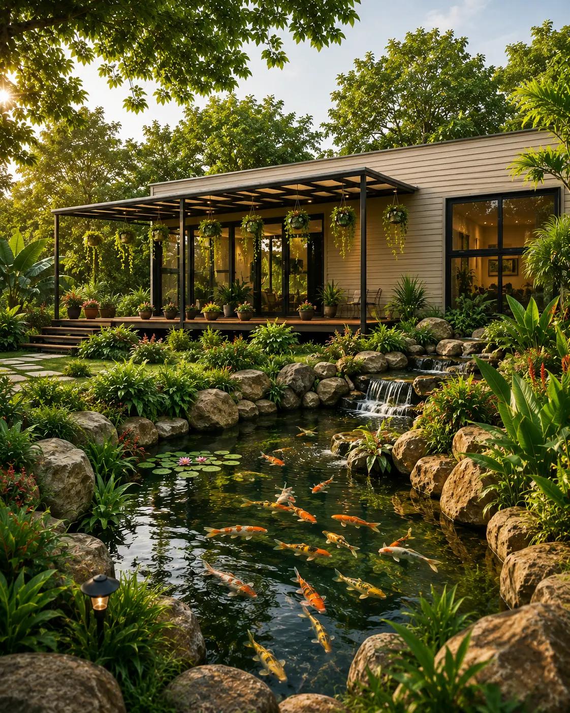 Concept visualisation of an Anvaya home set into its landscape